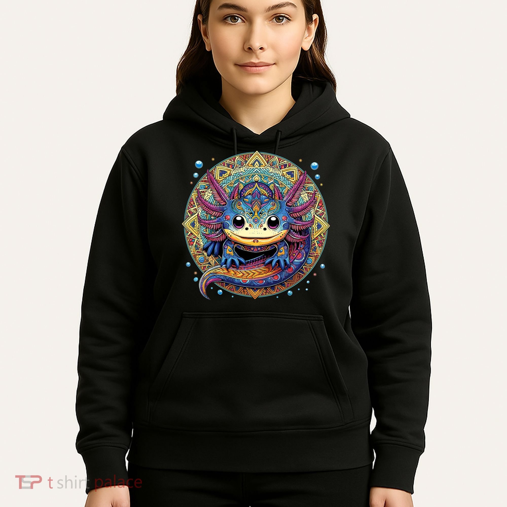 Axolotl Maya Aztec Axolot Hoodie
