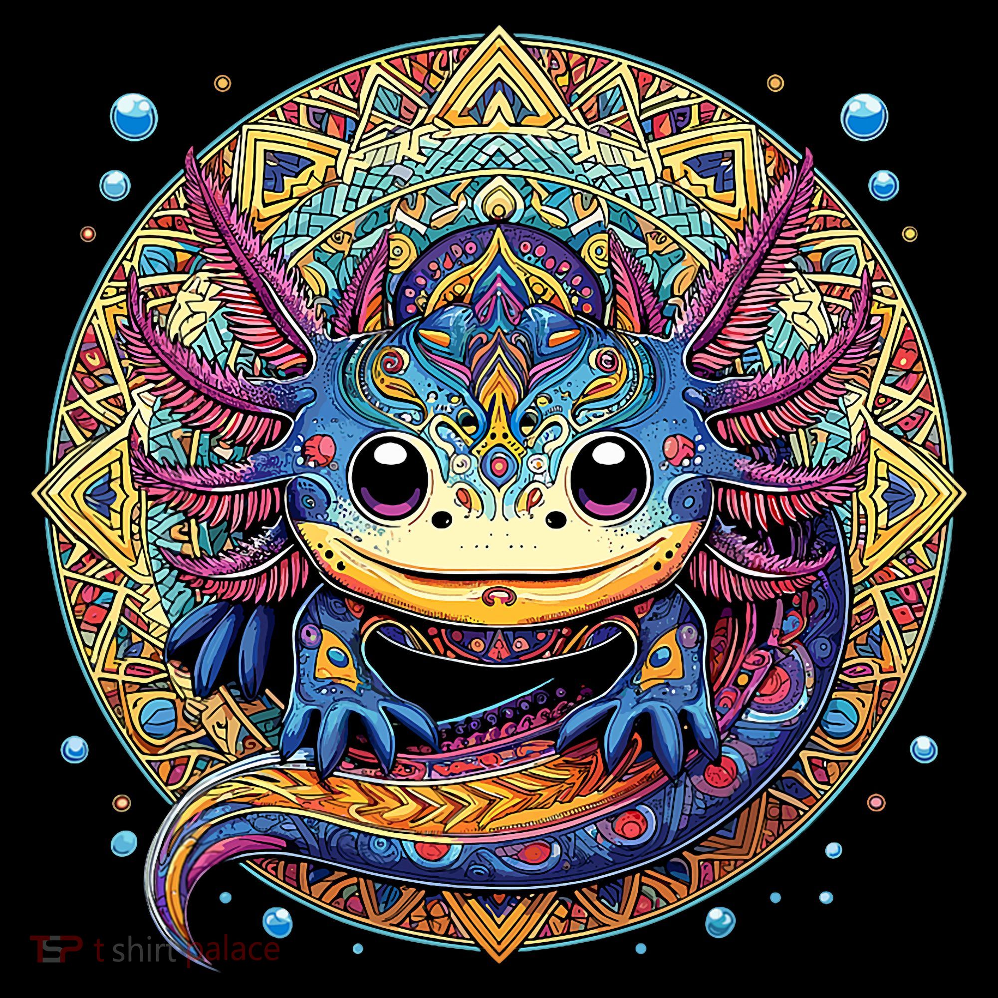 Axolotl Maya Aztec Axolot Baby Bodysuit