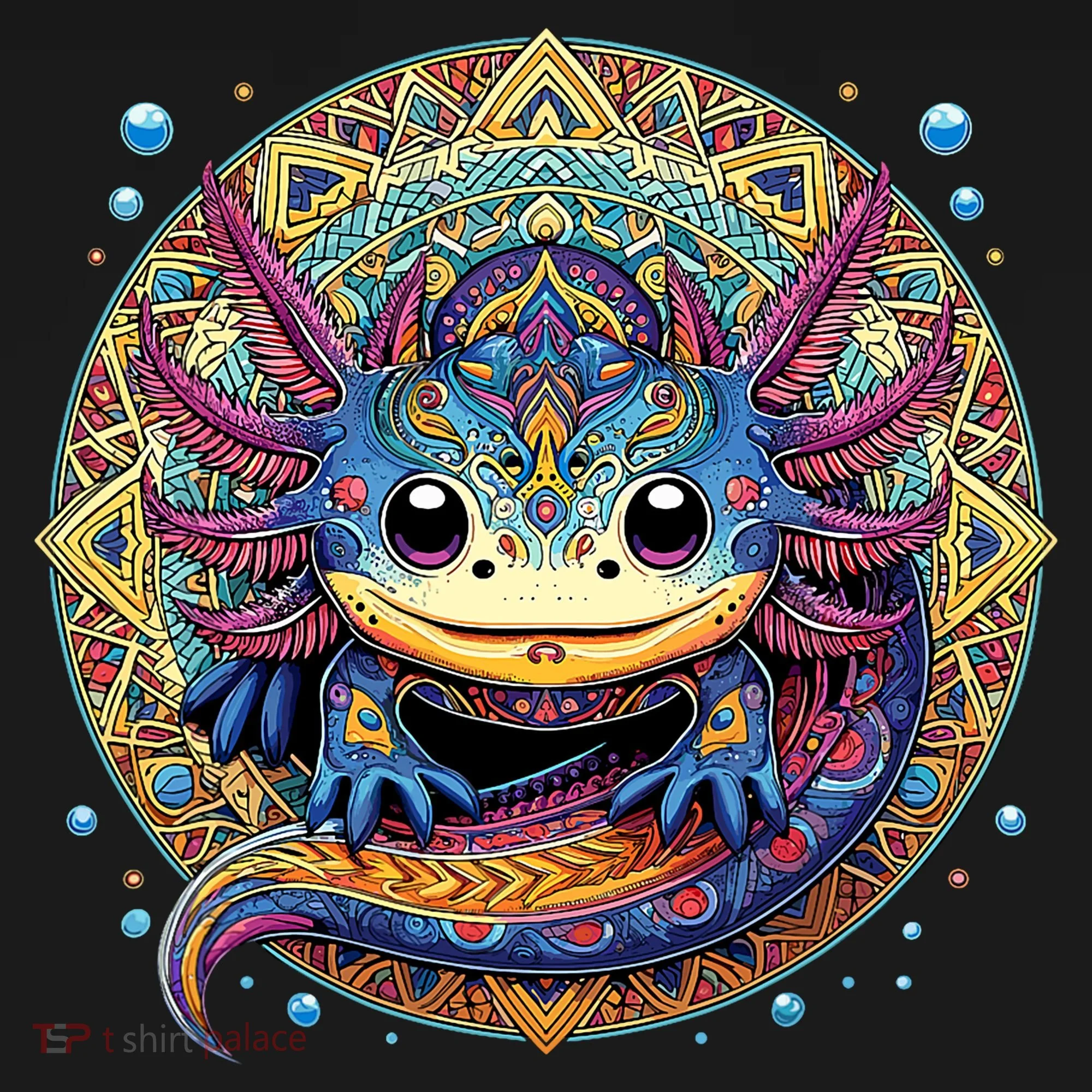 Axolotl Maya Aztec Axolot Baby Bodysuit