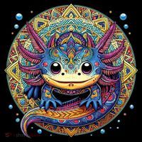 Axolotl Maya Aztec Axolot Toddler Hoodie thumb 2