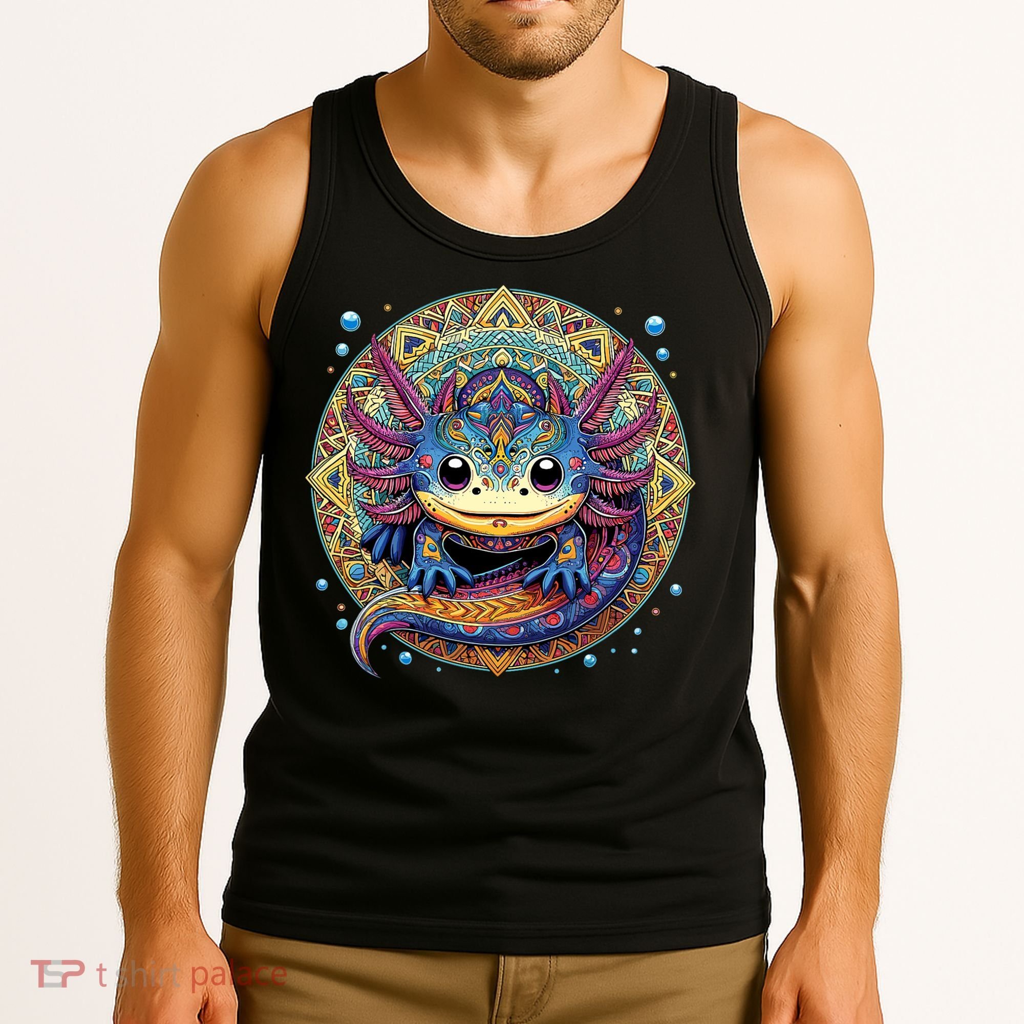 Axolotl Maya Aztec Axolot Tank Top