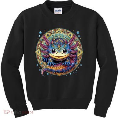 Axolotl Maya Aztec Axolot Kids Sweatshirt