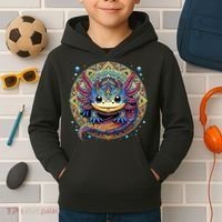 Axolotl Maya Aztec Axolot Kids Hoodie thumb 2
