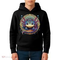Axolotl Maya Aztec Axolot Kids Hoodie thumb 4
