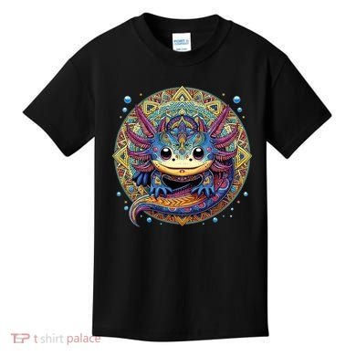 Axolotl Maya Aztec Axolot Kids T-Shirt