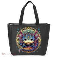 Axolotl Maya Aztec Axolot Tote Bag thumb 0