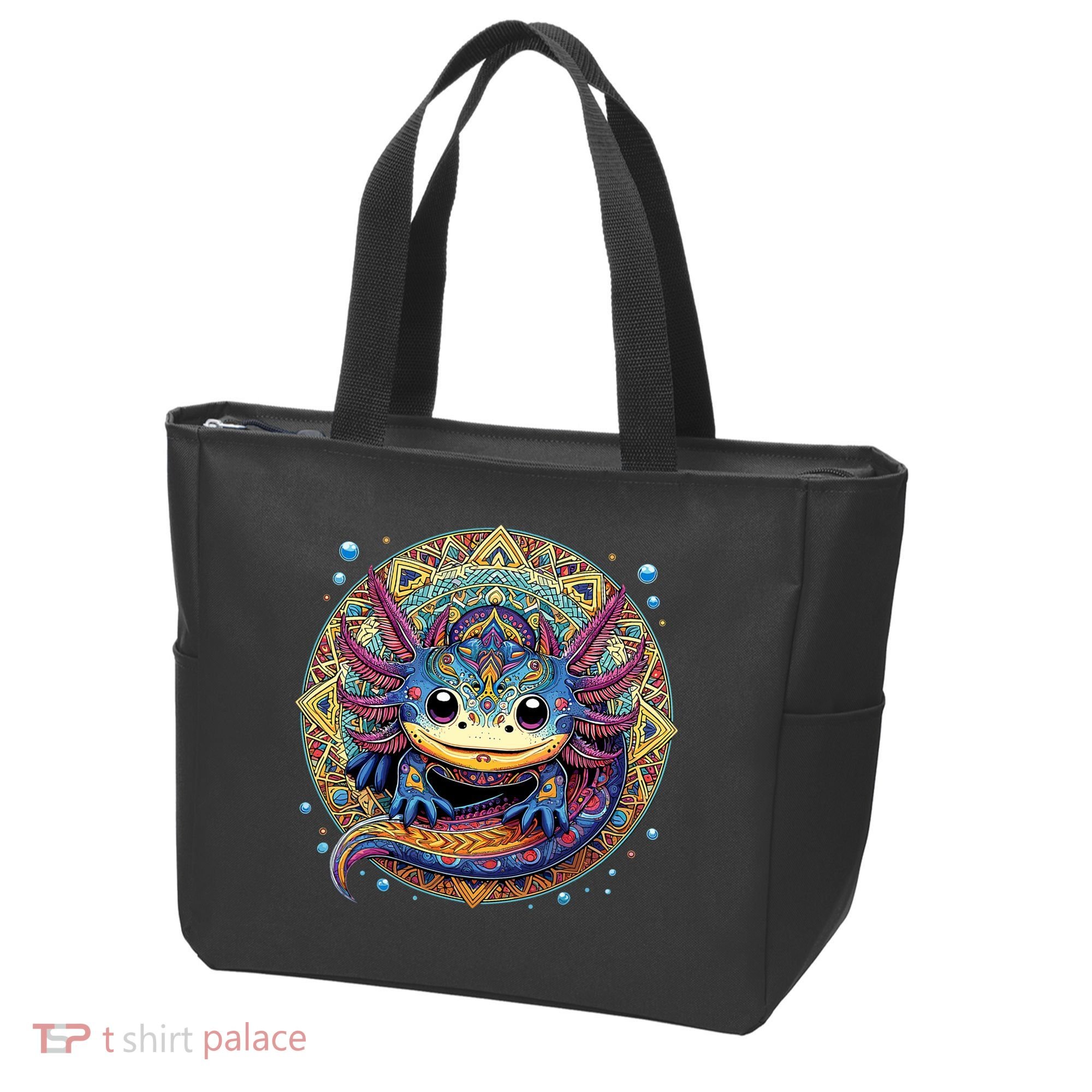 Axolotl Maya Aztec Axolot Tote Bag
