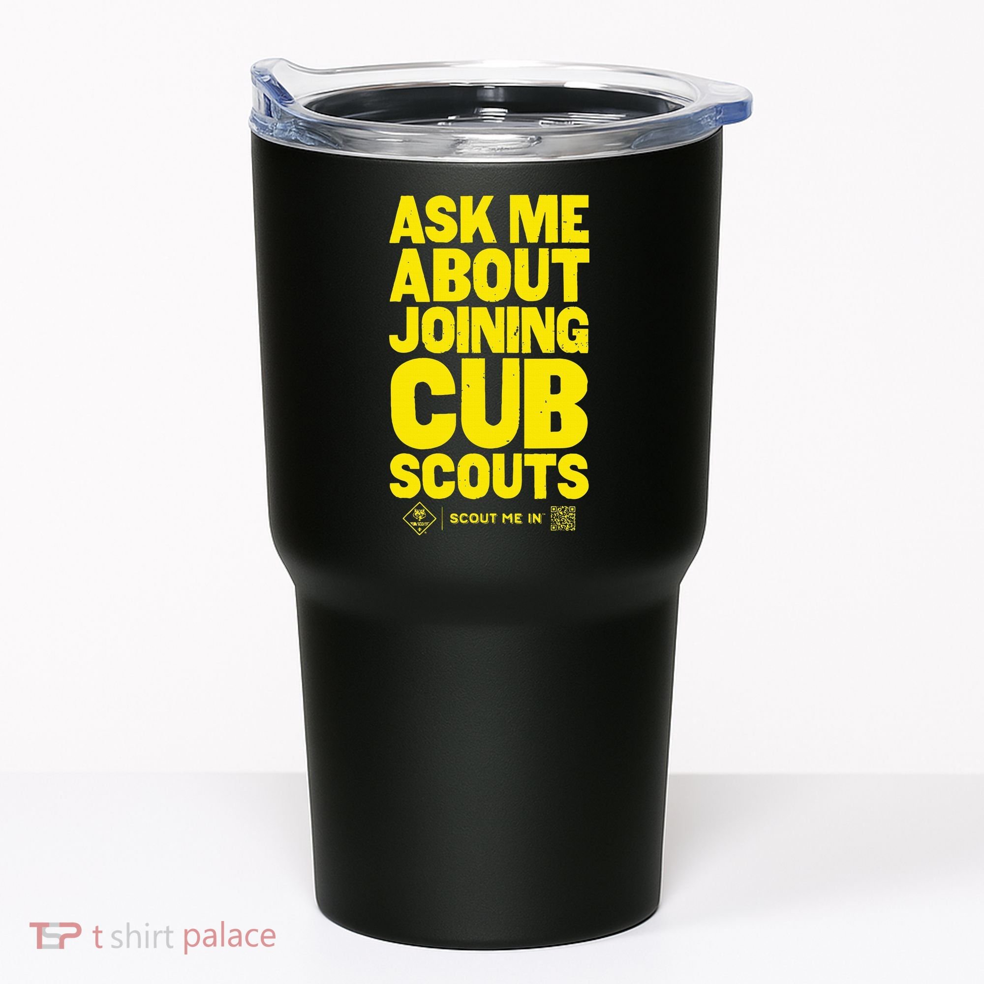 Ask Me About Joining Cub Scouts Tumbler