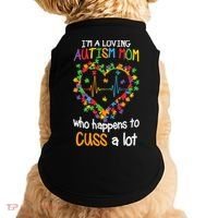 Autism Mom Autism Heart, Autism Puzzle Doggie Tank thumb 0