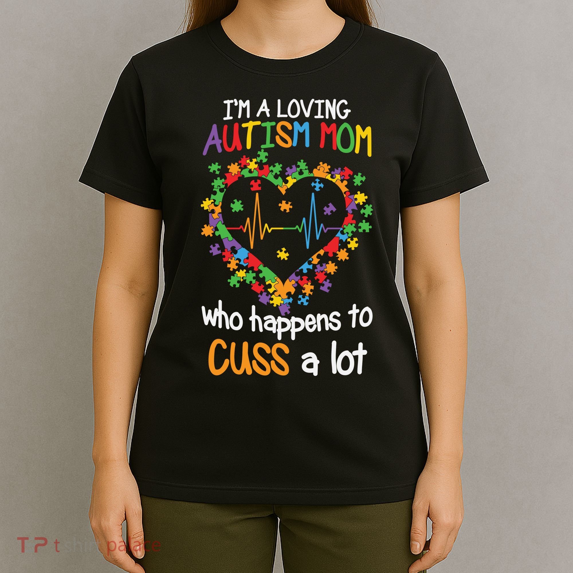 Autism Mom Autism Heart, Autism Puzzle T-Shirt