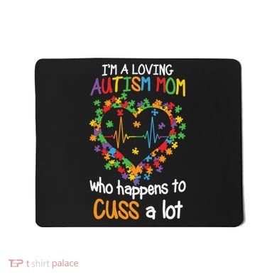 Autism Mom Autism Heart, Autism Puzzle Mousepad