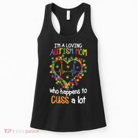 Autism Mom Autism Heart, Autism Puzzle Women's Tank Top thumb 0
