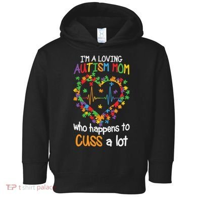 Autism Mom Autism Heart, Autism Puzzle Toddler Hoodie