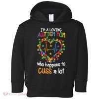 Autism Mom Autism Heart, Autism Puzzle Toddler Hoodie thumb 0
