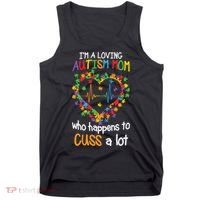 Autism Mom Autism Heart, Autism Puzzle Tank Top thumb 0