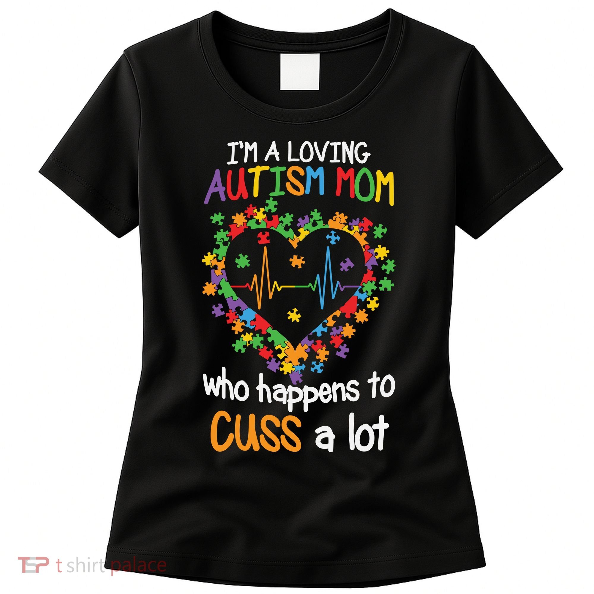 Autism Mom Autism Heart, Autism Puzzle Women's T-Shirt