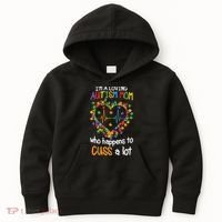 Autism Mom Autism Heart, Autism Puzzle Kids Hoodie thumb 0