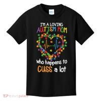 Autism Mom Autism Heart, Autism Puzzle Kids T-Shirt thumb 0