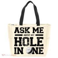 Ask Me About My Hole In One Tote Bag thumb 0