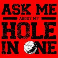 Ask Me About My Hole In One Santa Hat thumb 1