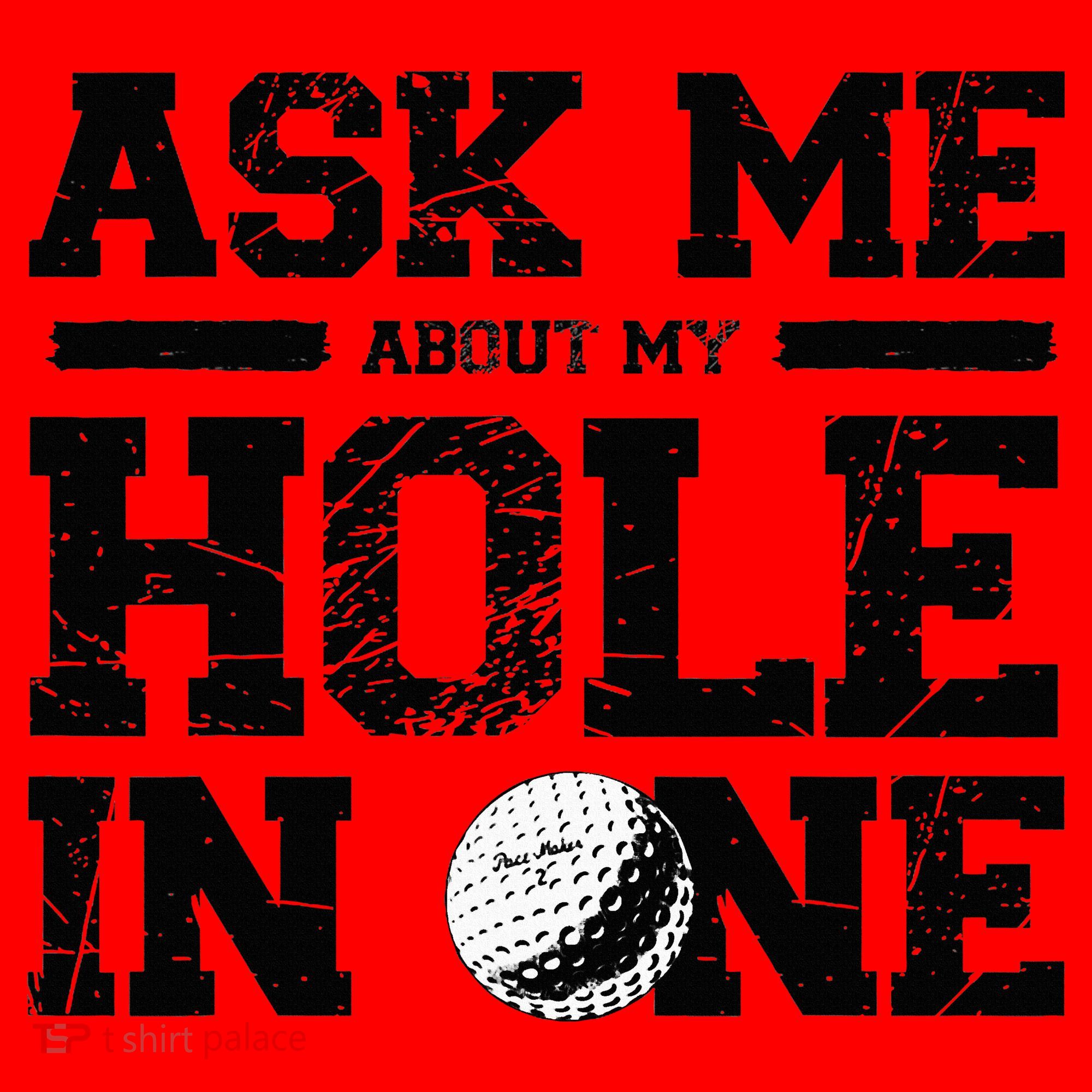 Ask Me About My Hole In One Santa Hat