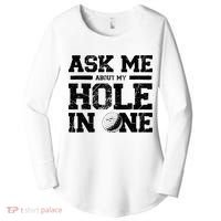 Ask Me About My Hole In One Women's Perfect Tri Tunic Long Sleeve Shirt thumb 0