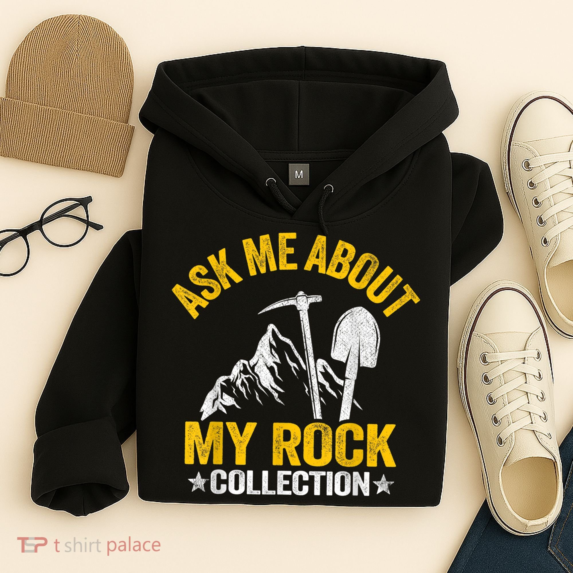 Ask Me About My Rock Collection Collector Jokes Geologist Hoodie