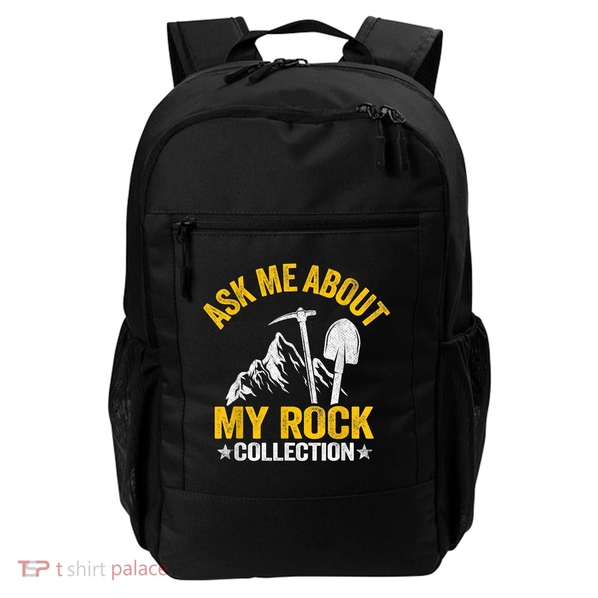 Ask Me About My Rock Collection Collector Jokes Geologist Backpack