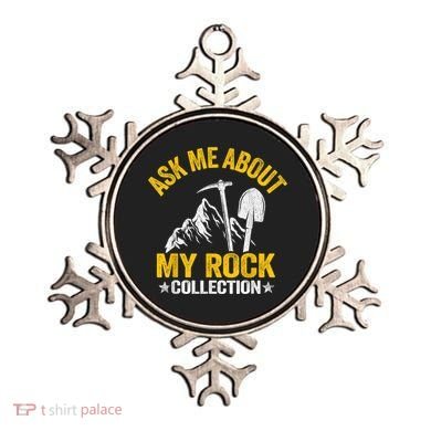 Ask Me About My Rock Collection Collector Jokes Geologist Ornament