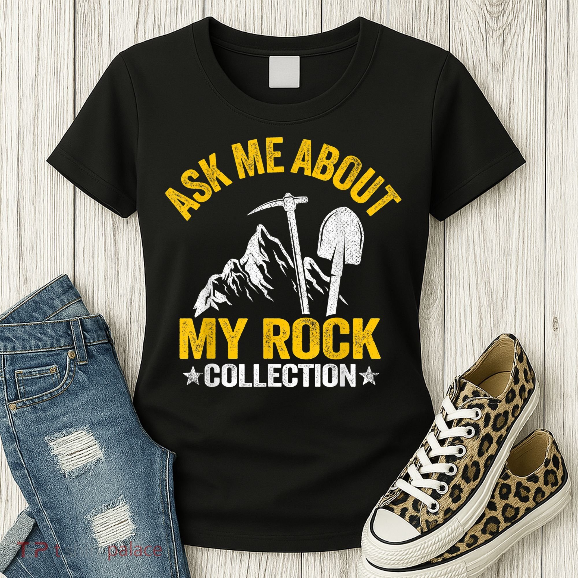 Ask Me About My Rock Collection Collector Jokes Geologist Women's T-Shirt
