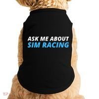 Ask Me About Sim Racing Funny Sim Racer Racing Sim Gamer Car Sim Racing  Doggie Tank thumb 0