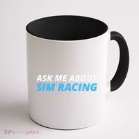 Ask Me About Sim Racing Funny Sim Racer Racing Sim Gamer Car Sim Racing  Coffee Mug thumb 1
