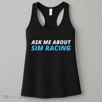 Ask Me About Sim Racing Funny Sim Racer Racing Sim Gamer Car Sim Racing  Women's Tank Top thumb 3