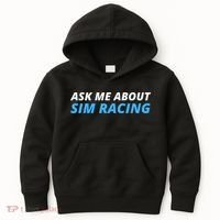 Ask Me About Sim Racing Funny Sim Racer Racing Sim Gamer Car Sim Racing  Kids Hoodie thumb 0