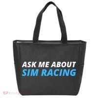 Ask Me About Sim Racing Funny Sim Racer Racing Sim Gamer Car Sim Racing  Tote Bag thumb 0