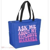 Ask Me About My Explosive Diarrhea Tote Bag thumb 2