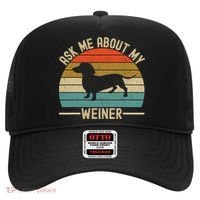 Ask Me About My Weiner Dachshund Dad Hat thumb 0