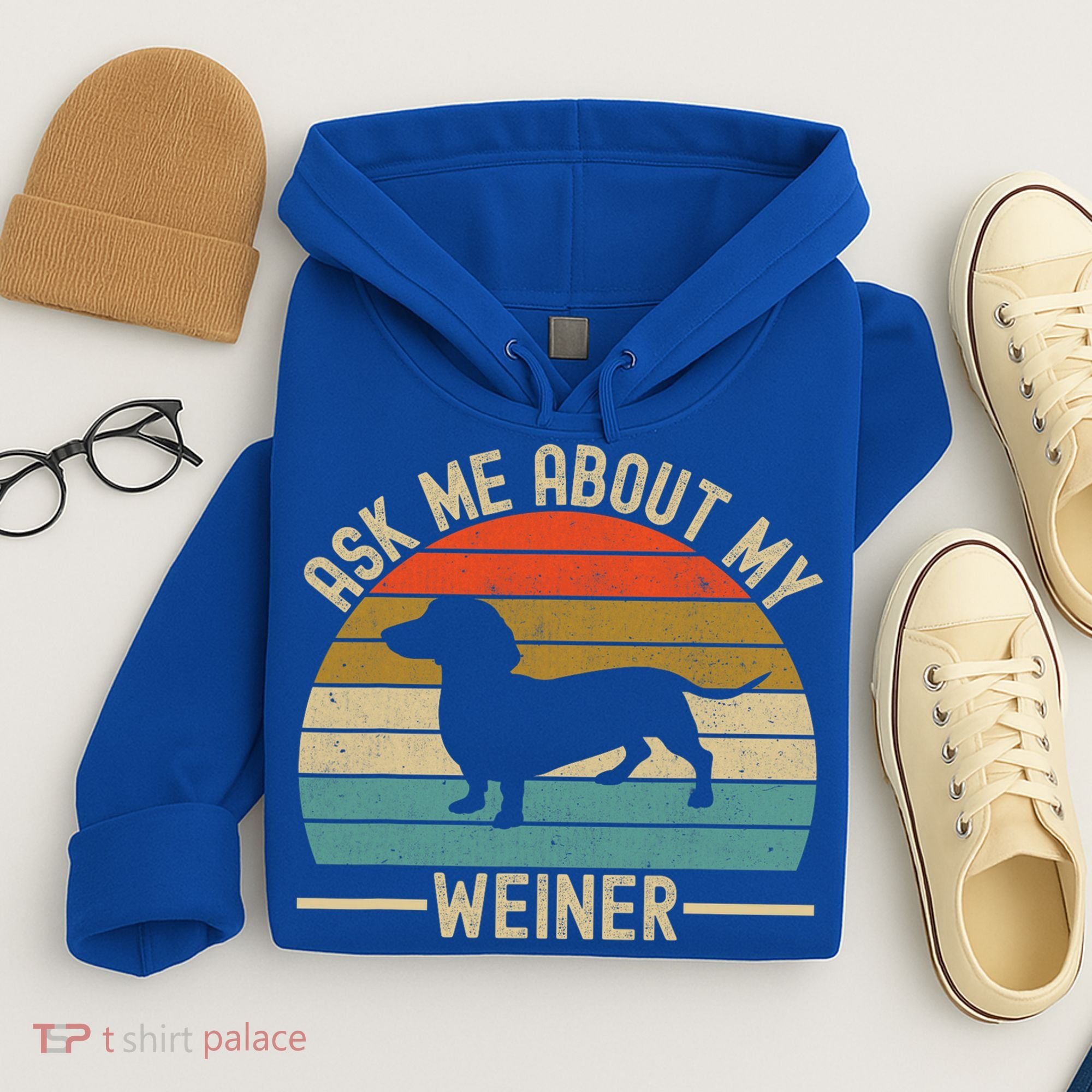 Ask Me About My Weiner Dachshund Dad Hoodie
