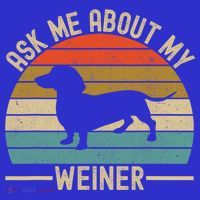 Ask Me About My Weiner Dachshund Dad Coaster thumb 2