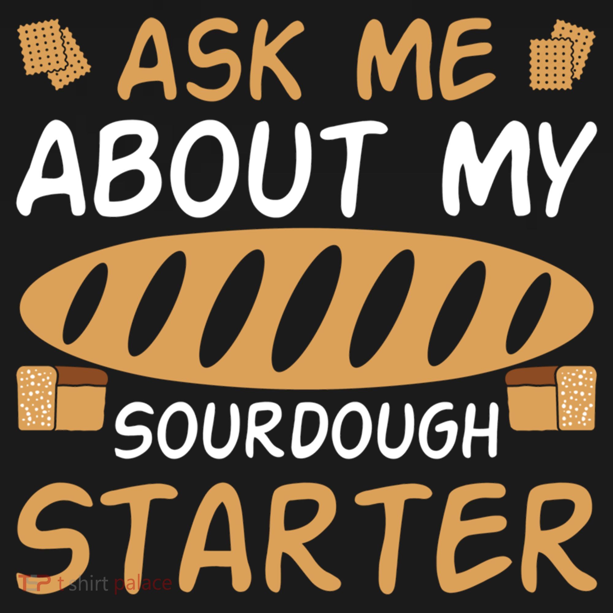 Ask Me About My Sourdough Starter Gift USA-Made Doggie Bandana