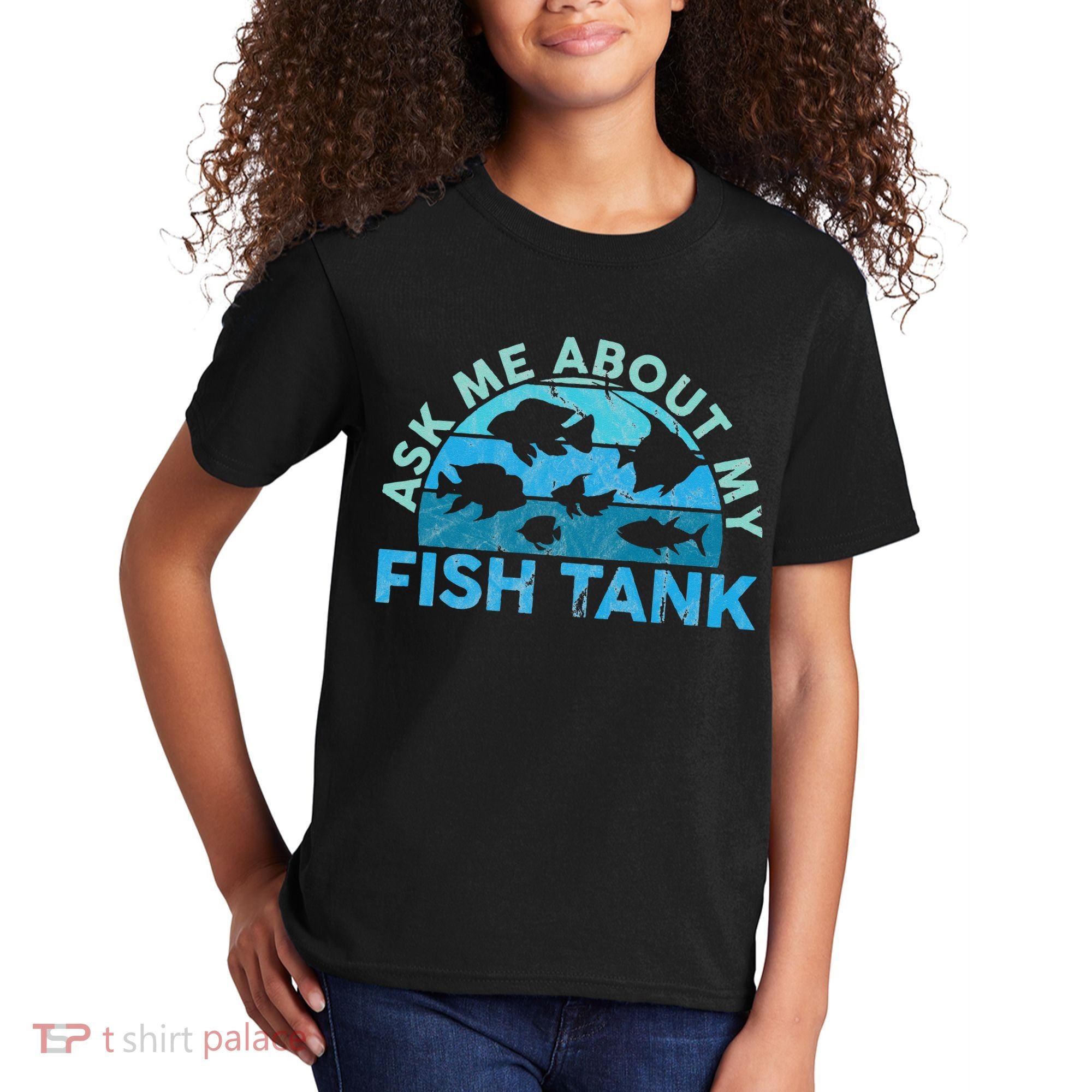 Ask Me About My Fish Tank Aquarium Owner Fish Keeping Kids T-Shirt
