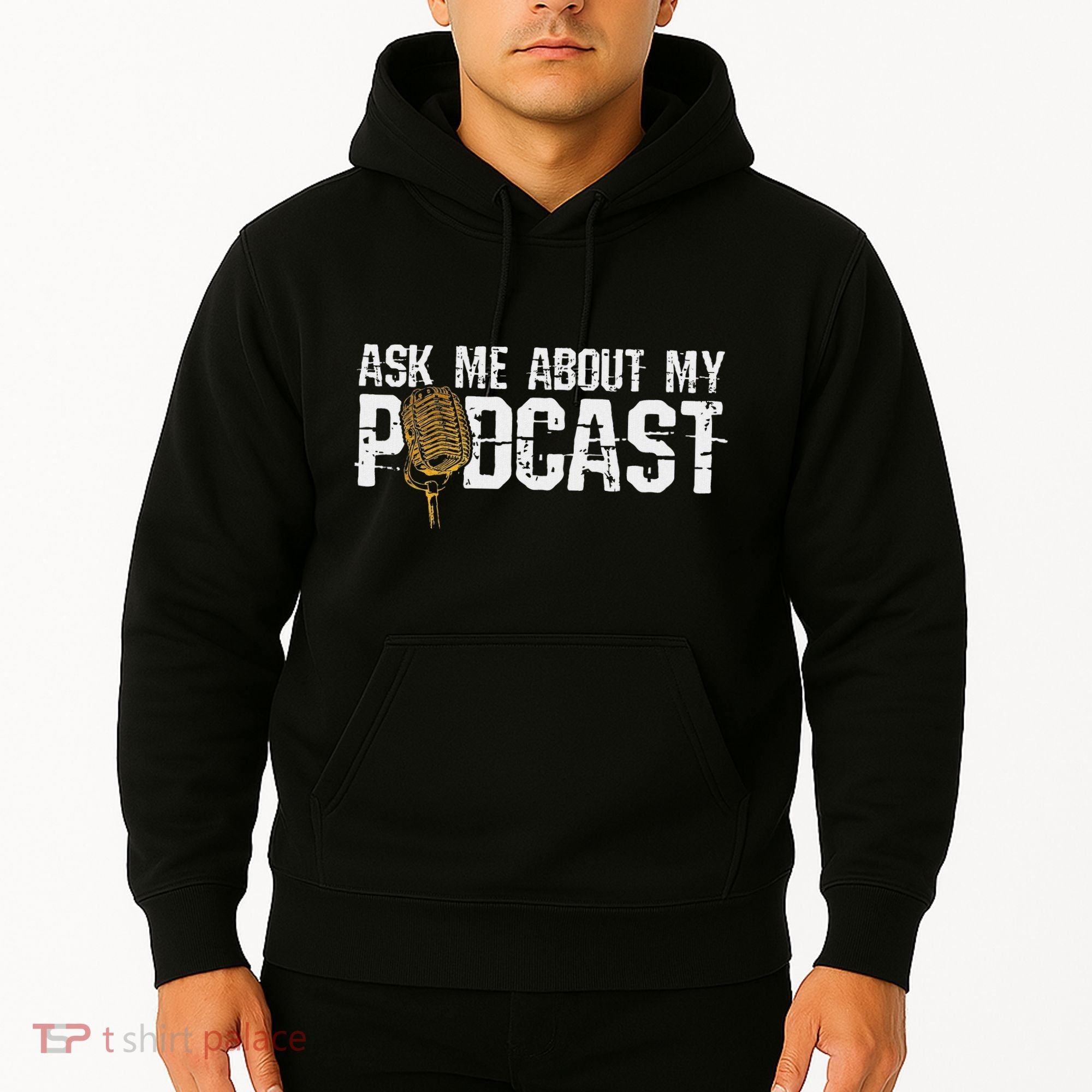 Ask Me About My Podcast Broadcaster Podcaster Host Hoodie