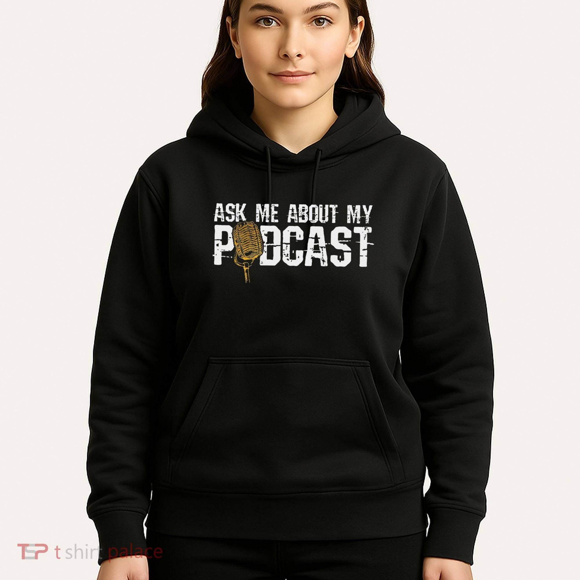 Ask Me About My Podcast Broadcaster Podcaster Host Hoodie