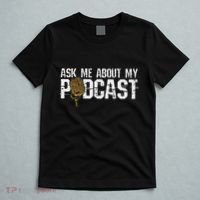 Ask Me About My Podcast Broadcaster Podcaster Host T-Shirt thumb 5
