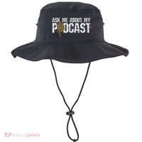 Ask Me About My Podcast Broadcaster Podcaster Host Bucket Hat thumb 0