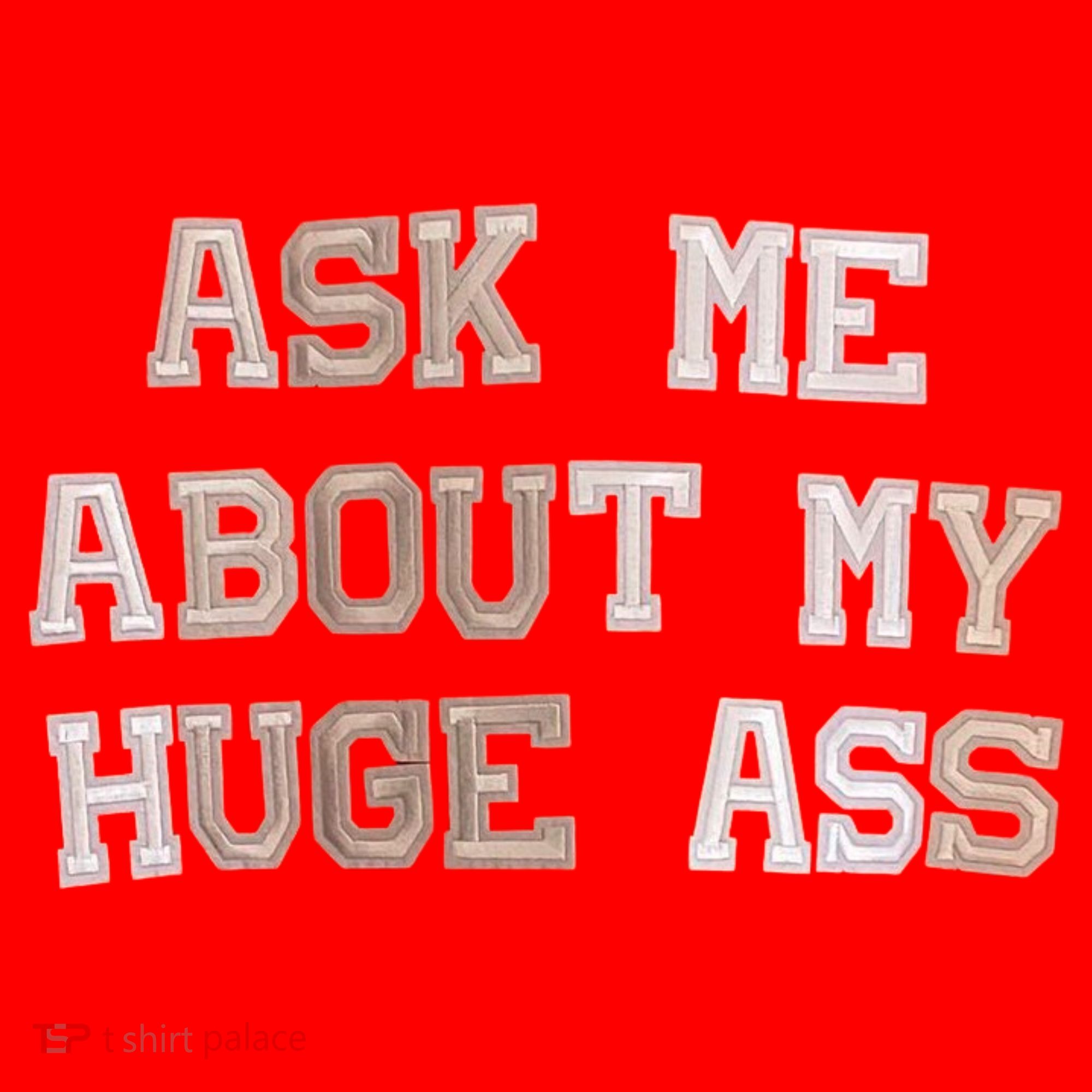 Ask Me About Me Huge Ass Funny Quotes Santa Hat