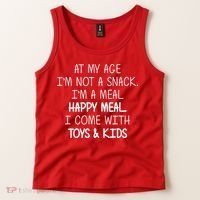 At My Age I'm Not A Snack I'm A Happy Meal Tank Top thumb 2