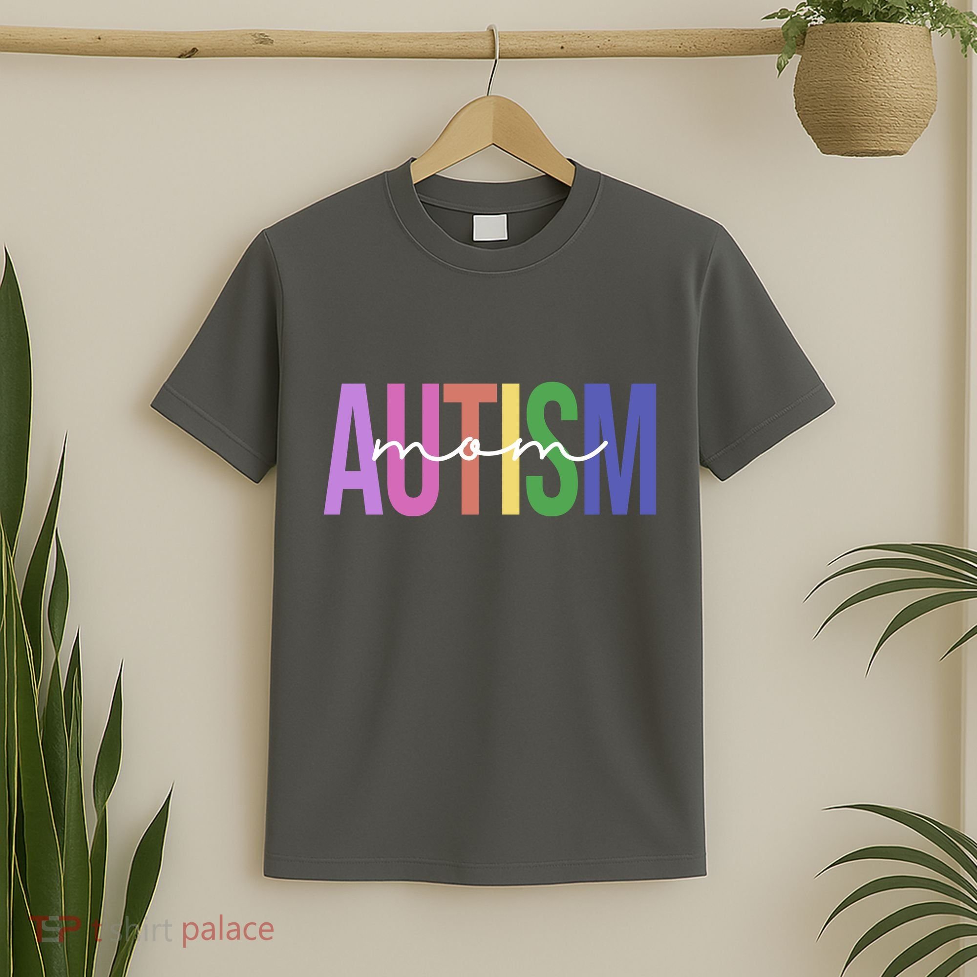 Autism Mom Awareness Colorful T-Shirt