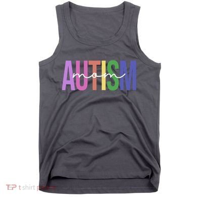 Autism Mom Awareness Colorful Tank Top