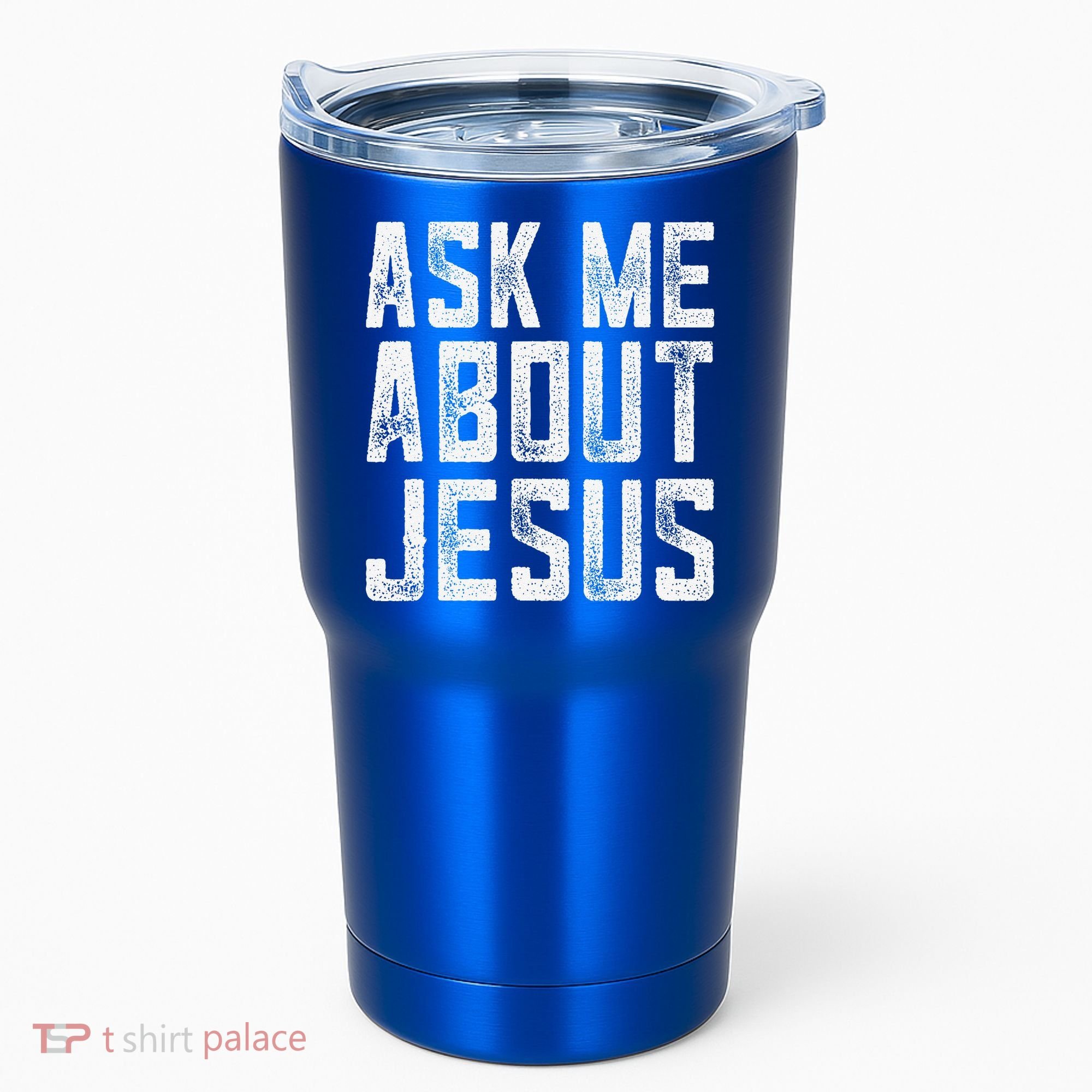 Ask Me About Jesus  Christian Faith  Bible Verse Tumbler